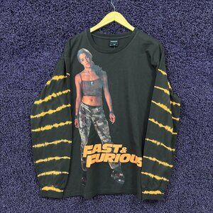 Dumbgood x Fast and Furious Letty Tie-Dye LS Shirt Size Medium